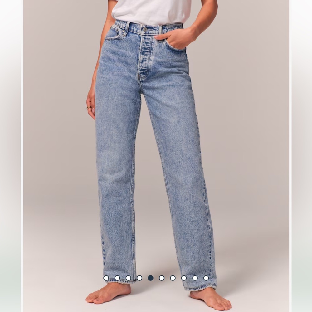 NWT Abercrombie & Fitch High Rise Dad Jean | Size 36
